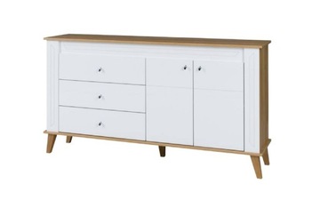 Biała komoda nowoczesna Szafka do salonu 164cm SN7