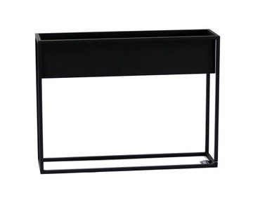 Kwietnik Metalowy Stojący Stojak na kwiaty 60x80cm czarny loft
