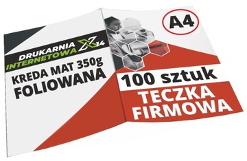 TECZKI OFERTOWE Firmowe A4 FOLIA + Nadruk 100 szt.