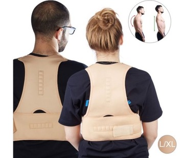 KOREKTOR WAD POSTAWY pas PROSTE PLECY magnesy L XL