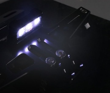 ДЕРЖАТЕЛЬ НОМЕРНОГО ЗНАКА МОТОРА СВЕТОДИОДНАЯ ПОДСВЕТКА