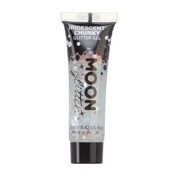 Iridescent Chunky Glitter Gel MOONGLOW Biały