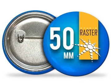 Button przypinki znaczki z nadrukiem 50mm - 100szt