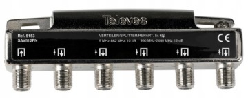 Rozgałęźnik Spliter Unicable Rozdzielacz Satelitarny 1/ 5 Wyjść do Dekodera