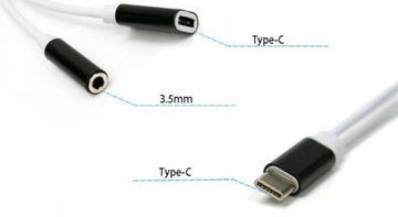 Переходник USB-C на Mini Jack 3,5 мм + блок питания USB-C