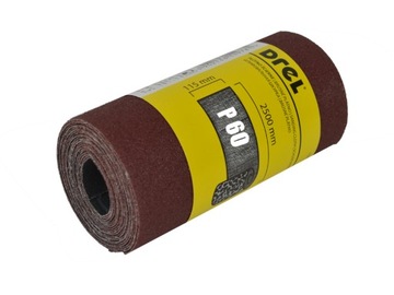 Наждачная бумага Drel Cloth в рулоне 2,5м 115мм Р60