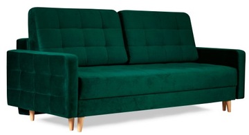 Kanapa SALI rozkładana sofa butelkowa zieleń RIBES