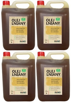 Olej lniany Impregnat drewna 20l NATURALNY EKO