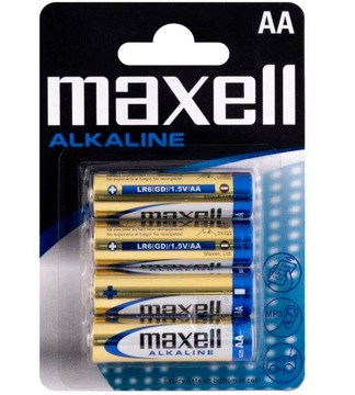Maxell AA R6 R06 baterie alkaliczne 4szt grube paluszki