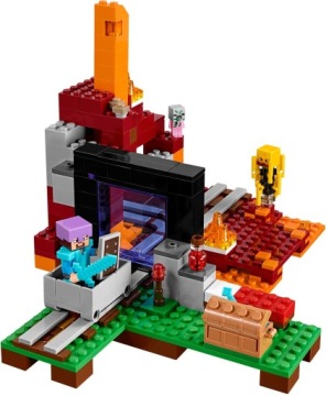 LEGO MINECRAFT 21143 ПОРТАЛ В НИЖНИЙ АД 24Ч