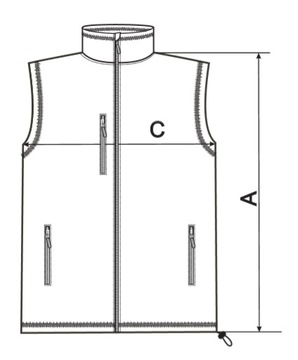 Kamizelka polarowa unisex 2XL Exit