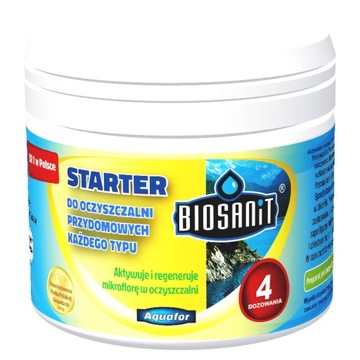 BIOSANIT STARTER ROZRUCH OCZYSZCZALNI SZAMBA AKTYWATOR 200G