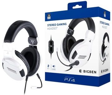 Наушники BIGBEN для PS4, лицензия SONY - БЕЛЫЕ