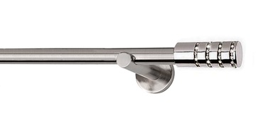 KARNISZE METAL.POJED.19MM 320CM BEZ KÓŁEK KRISTAL