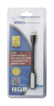 USB СВЕТОДИОДНАЯ ЛАМПА ДЛЯ НОУТБУКА, ЧЕРНАЯ