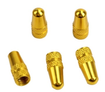 ГАЙКИ ВЕЛОСИПЕДНЫХ КЛАПАНОВ SV, ЗОЛОТЫЕ