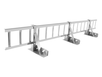 Komplet: Płotek 1,5m/20cm 3uchwyty ocynk do rąbek