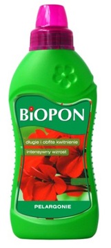 BIOPON PŁYNNY NAWÓZ ODŻYWKA DO PELARGONII 1L