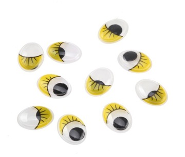 X1693-3 OCZY RUCHOME 14mm NAKLEJANIA RZĘSY 20szt