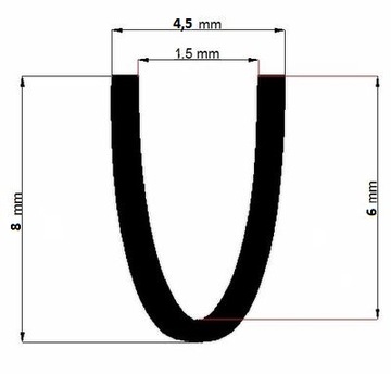 Бампер, защита кромок, БЕЛЫЙ 1,5 мм