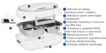 TERMOS LUNCHBOX Z PODGRZEWANIEM N'OVEEN LB510