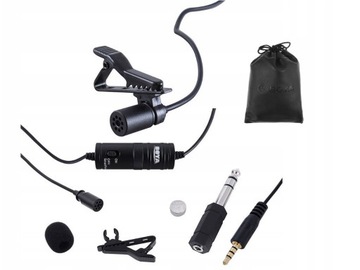 Mikrofon pojemnościowy BOYA BY-M1 reporterski krawatowy