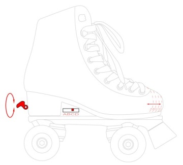 Регулируемые роликовые коньки в стиле ретро RAVEN Mides LED 35-38