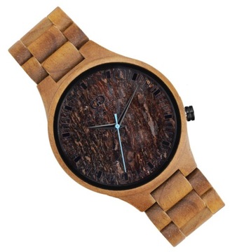 Классические мужские деревянные часы Giacomo Design GD08804 на браслете