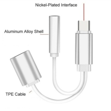 2 в 1 USB-C — Mini Jack 3,5 мм + адаптер USB-C