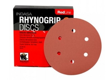 P360 INDASA krążek ścierny fi150 RHYNOGRIP RED 387