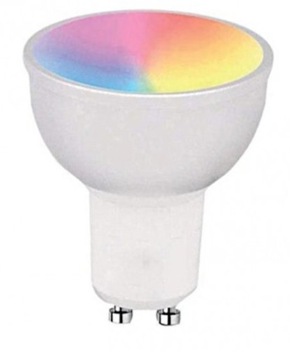 ŻARÓWKA KOLOROWA SMART LED RGBW 4,5W GU10 2700K