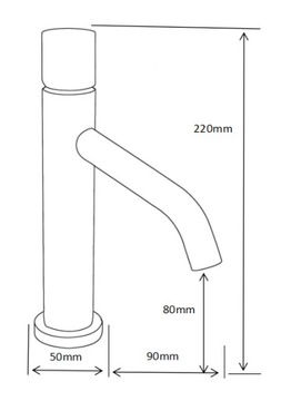 Умывальник MEXEN RUMBA ONE FAPPER БЕЛЫЙ ХРОМ