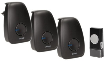 DZWONEK BEZPRZEWODOWY ORNO OPERA AC 3 ODBIORNIKI