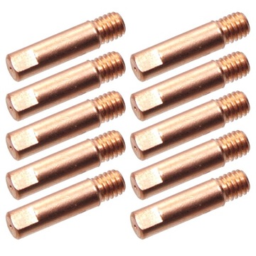 Końcówki prądowe MB-15, M6x25 mm, dysza MIG 0,8 mm