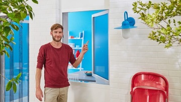 TESA STANDARD Оконная москитная сетка, оконная сетка на липучке, 1,3х1,5м, белый х 3 шт.