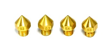 ZESTAW DYSZ 0,2 0,3 0,4 0,5 M6 1,75mm RepRap Dysza