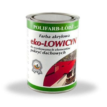 Farba Eko Lowicyn Ceglasta 10L RAL 8004 Polifarb Łódź