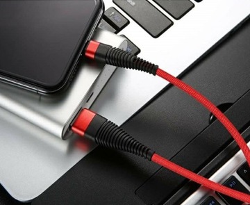 Кабель Micro USB в оплетке - красный нейлон HQ 1м