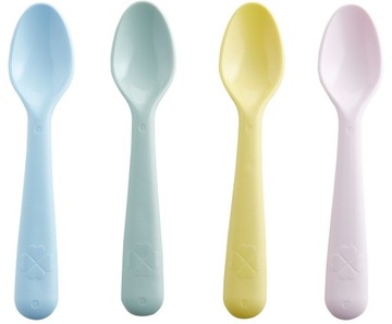 IKEA KALAS ŁYŻKI PLASTIKOWE 4 szt. ŁYŻKA kolorowe