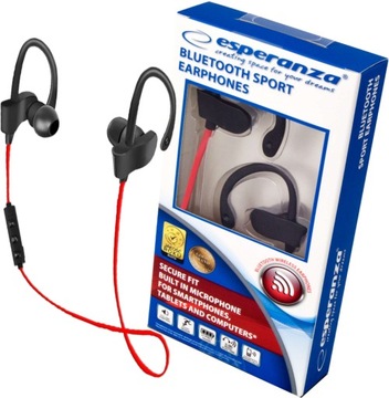 Słuchawki Bezprzewodowe Bluetooth Sport mikrofon