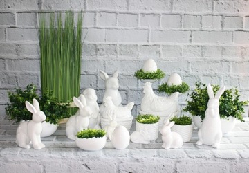 Белое яйцо Пасхальное яйцо керамика H8