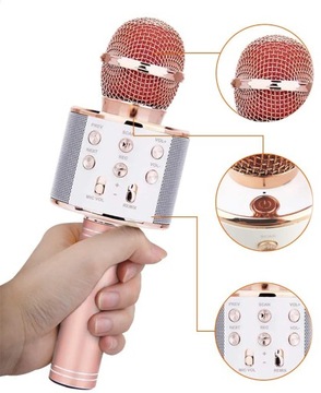 БЕСПРОВОДНОЙ МИКРОФОН КАРАОКЕ ДИНАМИК BLUETOOTH