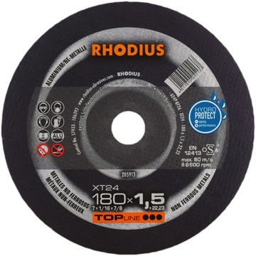 RHODIUS XT24 TOP TARCZA DO ALUMINIUM 180x1,5