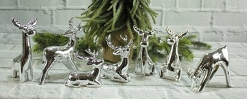 Декоративная статуэтка серебряная Елка H15 LED