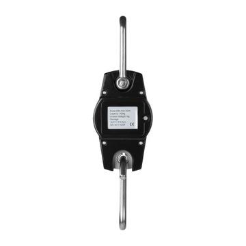 Весы с крюком подвесные электронные черные 300 кг с ЖК-дисплеем