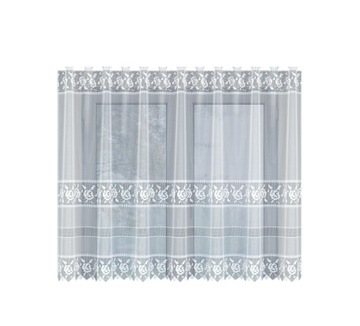 BIAŁY LAMBREKIN ŻAKARDOWY 34539 WYS. 160 CM