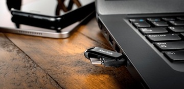 Флеш-накопитель SANDISK Dual Drive Go USB-C 128 ГБ, 150 МБ/с
