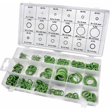 ORINGI USZCZELKI DO KLIMATYZACJI 225szt. ZESTAW