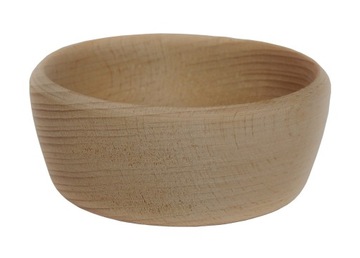 DREWNIANA miseczka miska pojemnik lity BUK 10cm H4