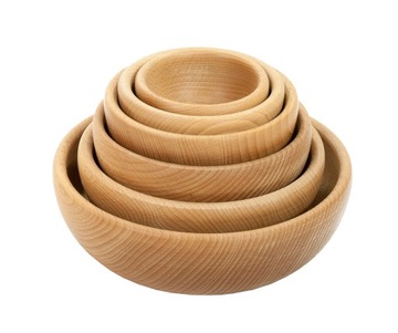 ДЕРЕВЯННАЯ ЧАША, бук, 18 см, контейнер для фруктов